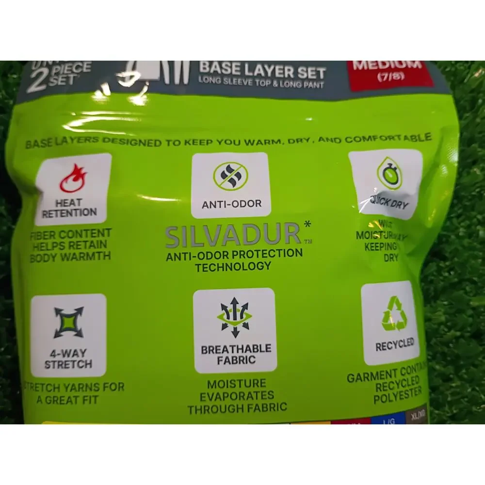 Free Country Kid's Microtech Heat Base Layer Set - NWT Medium